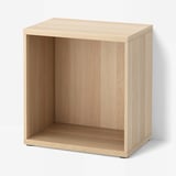 BESTÅ Stamme, hvitbeiset eikemønster, 60x40x64 cm