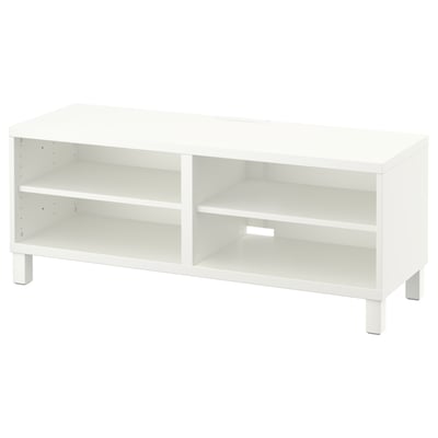 BESTÅ TV-benk, hvit, 120x40x48 cm