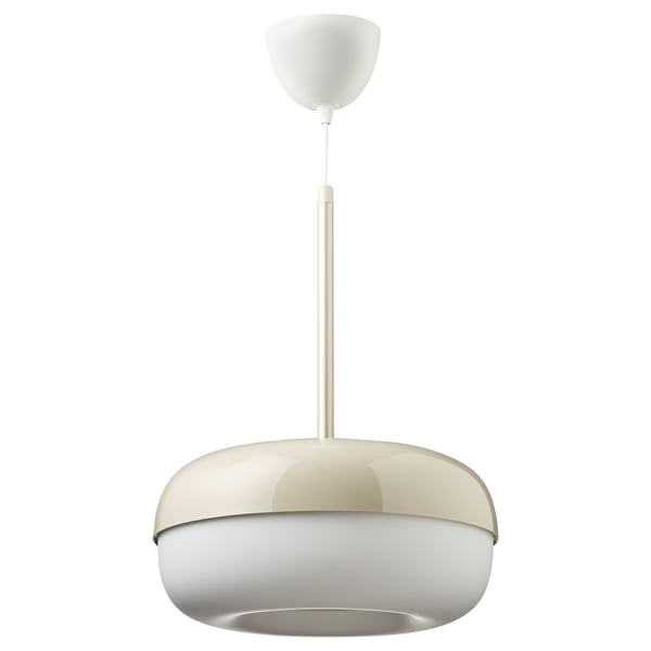 BLÅSVERK Taklampe, beige, 37 cm