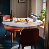 BLOMPRAKT Bluetooth-høyttalerlampe, lys blå