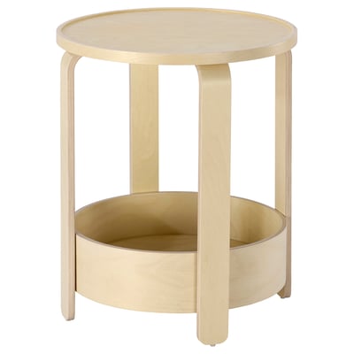 BORGEBY Bord, bjørkefiner, 46 cm