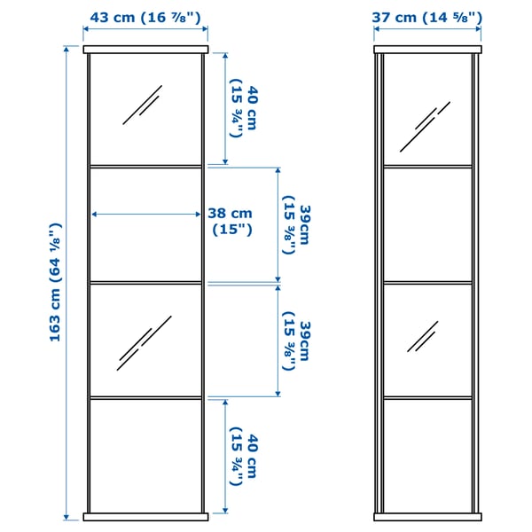 Detolf Vitrineskap Brunsvart Ikea