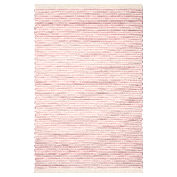 ENERGIKÄLLA Teppe, flatvevd, lys rosa, 60x90 cm