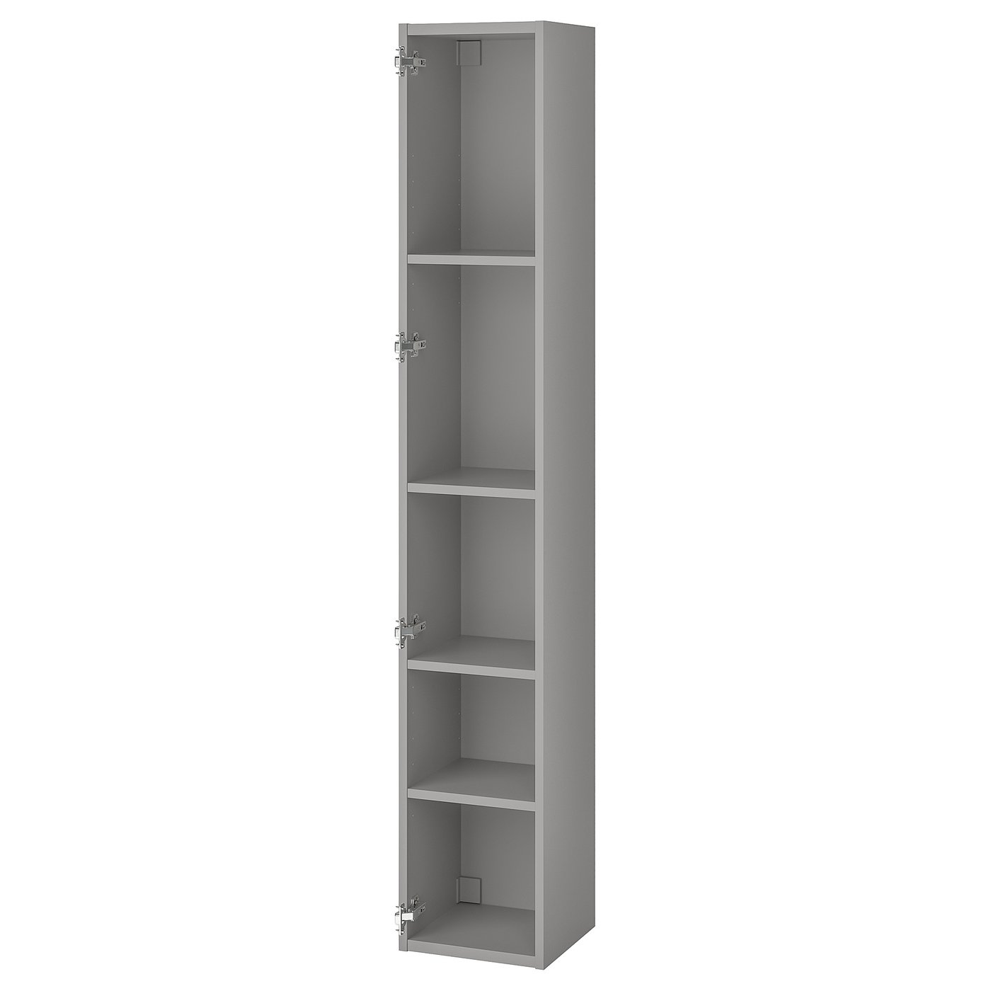 ENHET Høyskap med 4 hyller - grå - IKEA