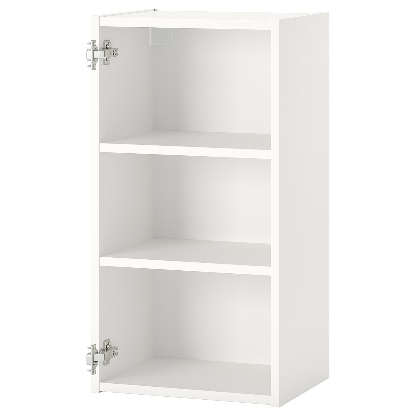 ENHET Veggskap med 2 hyller - hvit 40x30x75 cm