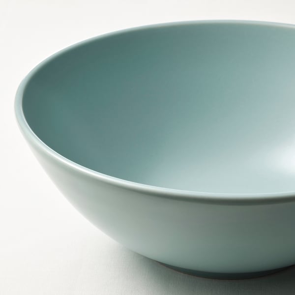 FÄRGKLAR Skål, matt lys turkis, 16 cm