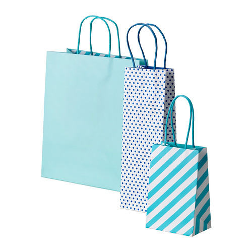 FRAMSTÄLLA Gaveposer, sett med 3 IKEA