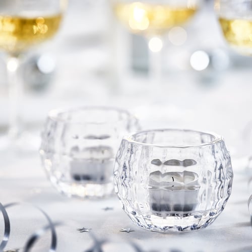 FRÖJDA Telysholder klart glass IKEA