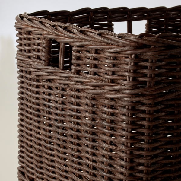 GABBIG Kurv, mørk brun, 29x38x25 cm - IKEA