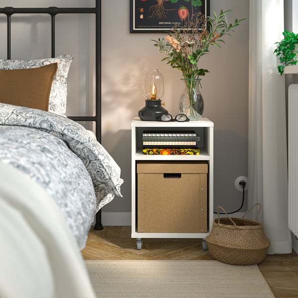 GÄRDESGÅRD Eske med lokk, natur, 32x35x31 cm