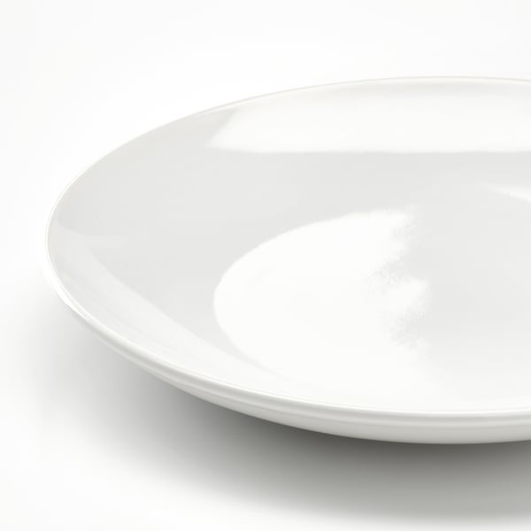 GODMIDDAG Asjett, hvit, 20 cm