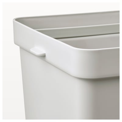 HÅLLBAR Dunk uten lokk, lys grå, 10 l