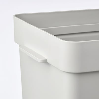 HÅLLBAR Dunk uten lokk, lys grå, 35 l