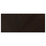 HEDEVIKEN Skuffefront, mørk brun beiset eikefiner, 60x26 cm