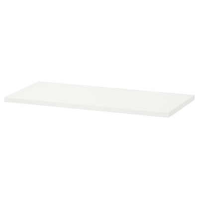 HJÄLPA Hylleplate, hvit, 80x40 cm