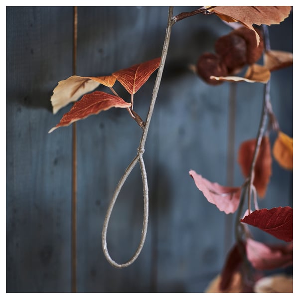 HÖSTAGILLE Kunstig girlander, inne/ute flere farger, 4 m