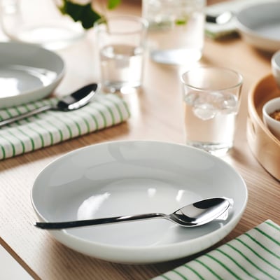 IKEA 365+ Dyp tallerken, hvit, 21 cm