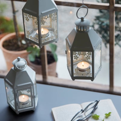 JUBLA Telys, uparfymert, hvit, 5.5 hr