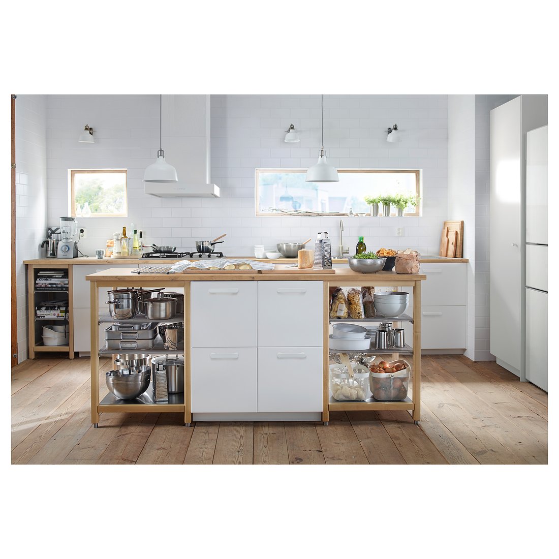 KARLBY Spesialtilpasset benkeplate bjørk, finer IKEA