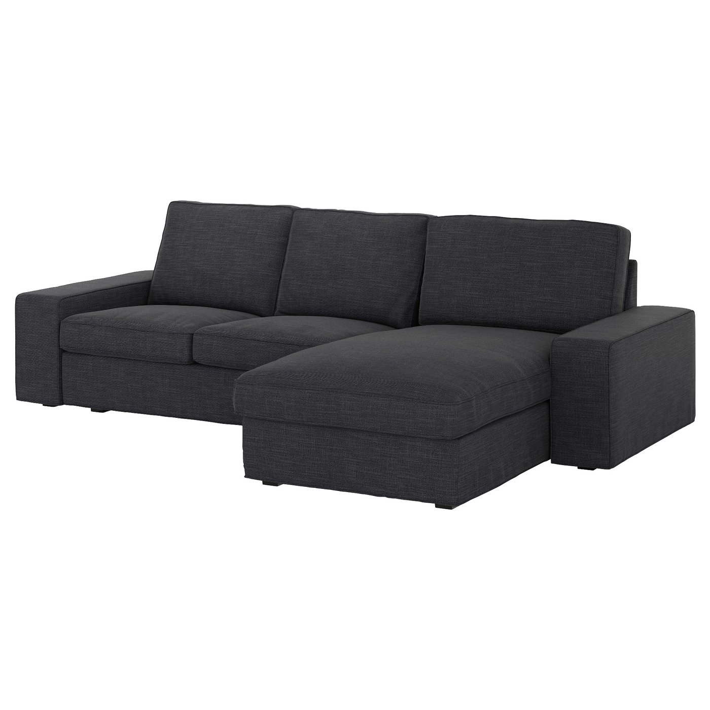 KIVIK 3seters sofa med sjeselong, Hillared antrasitt IKEA