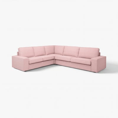 KIVIK Hjørnesofa, 5-seters, Gunnared gammelrosa