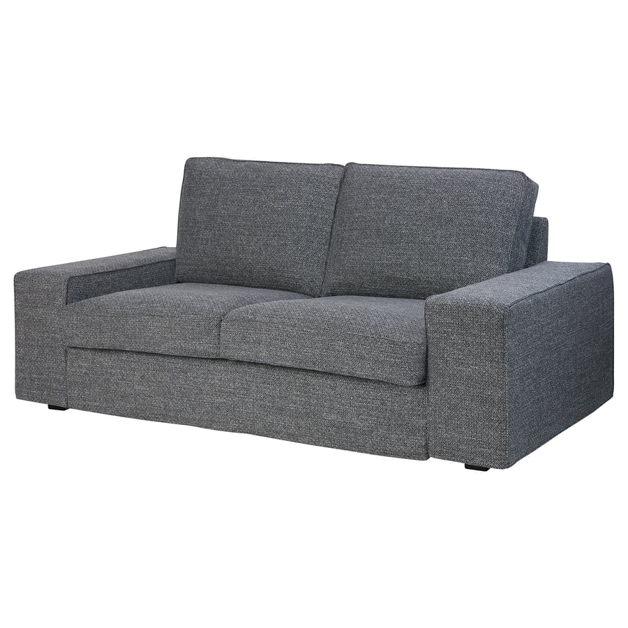 KIVIK Trekk 2seters sofa, Lejde grå/svart IKEA