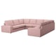 KIVIK U-formet 6-seters sofa, Gunnared gammelrosa