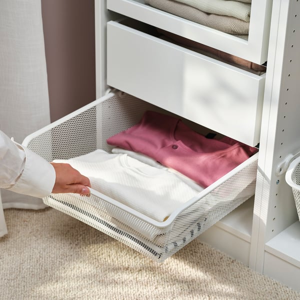 KOMPLEMENT Nettingkurv, hvit, 50x58 cm