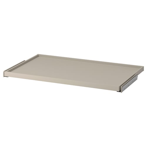 KOMPLEMENT Uttrekkbar hylleplate - gråbeige 100x58 cm