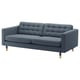 LANDSKRONA 3-seters sofa, Gunnared blå/tre