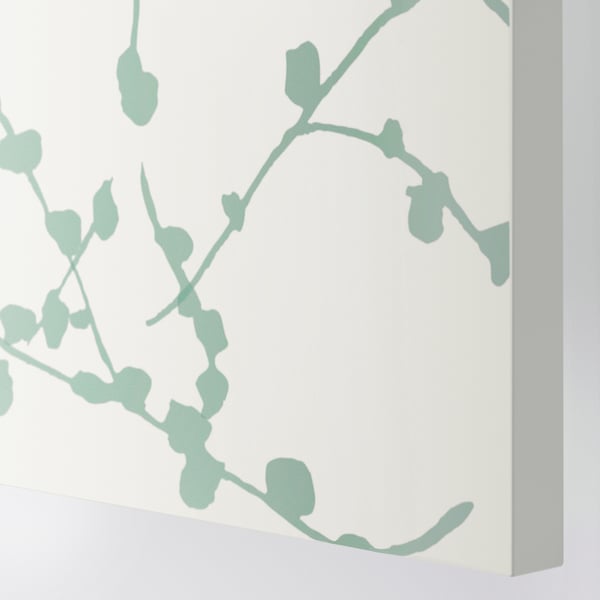 LINNABERG Dør med hengsler, hvit, 50x229 cm