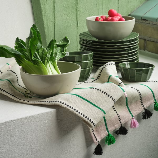 MÄVINN Salatbolle, keramikk, 20 cm