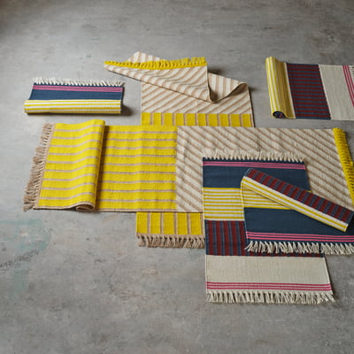 MÄVINN Teppe, flatvevd, flerfarget, 60x90 cm