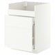 METOD / MAXIMERA Benkeskap til HAVSEN/3 front/2 sk, hvit/Aspudden matt hvit, 60x60 cm