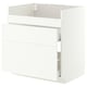 METOD / MAXIMERA Benkeskap til HAVSEN/3 front/2 sk, hvit/Aspudden matt hvit, 80x60 cm