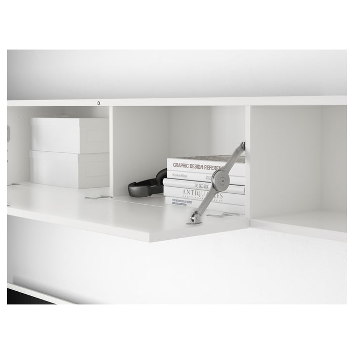 MOSTORP Vegghylle - høyglans hvit hvit - IKEA