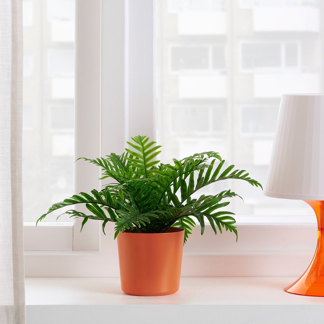 OMFÅNG Blomsterpotte, inne/ute oransje, 9 cm IKEA