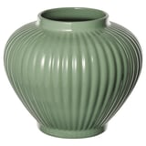 PELARBJÖRK Vase, grågrønn, 20 cm