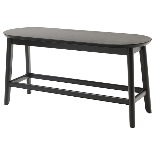 RÄVSTEN Benk, svart, 93 cm