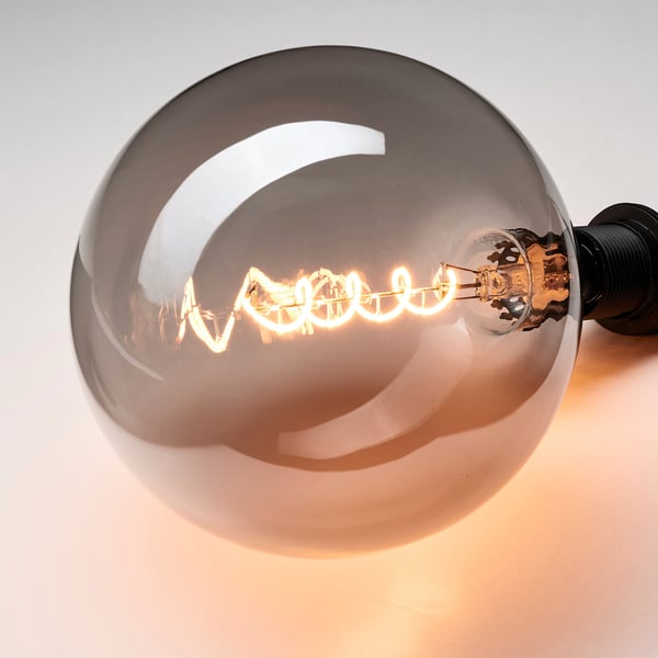 rollsbo led paere e27 200 lumen dimbar globe gratt klart glass 200 mm ikea