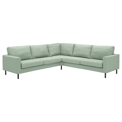 SALTSJÖBADEN Hjørnesofa, 4-seters, Gunnared lys grønn