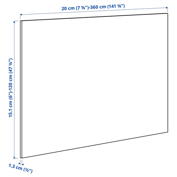 SIBBARP Spesialtilpasset veggplate, brun valnøttmønstret/laminat, 1 m²x1.3 cm