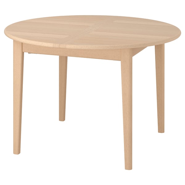 SKANSNÄS Uttrekkbart bord, lys bøk/finer, 115/170 cm
