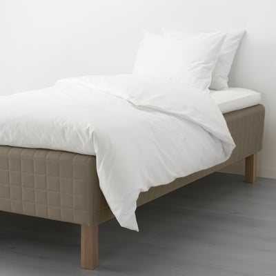 SKÅRER Rammemadrass, medium/mørk beige, 120x200 cm