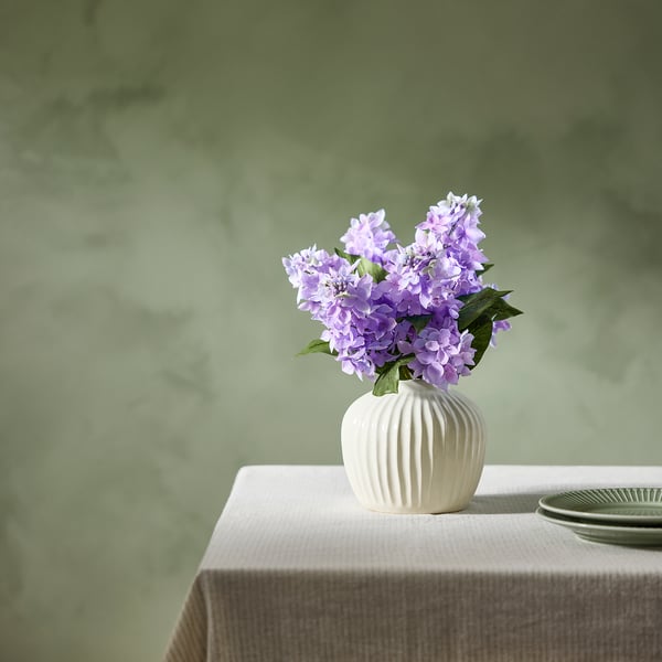 SMYCKA Bukett kunstige blomster, inne/ute/lilla, 36 cm