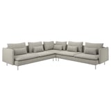 SÖDERHAMN Hjørnesofa, 6-seters, Viarp beige/brun