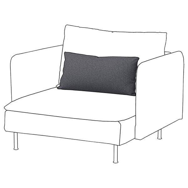 SÖDERHAMN Innerpute rygg, til 3-seters sofa, for utskifting, S