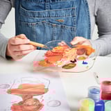 SOLFÅGEL Staffeli og tilbehør, 3 deler