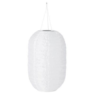 SOLVINDEN Taklampe, solcelledrevet hvit, 43 cm