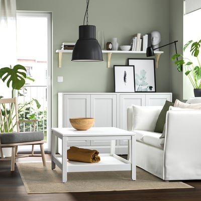 STARREKLINTE Teppe, flatvevd, natur/svart, 155x220 cm